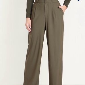 Old Navy Olive Wide-Leg Women's Pants